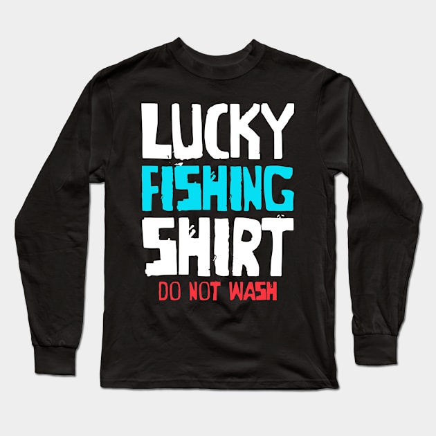 Lucky Fishing Tshirt for men and women Long Sleeve T-Shirt by TheMjProduction